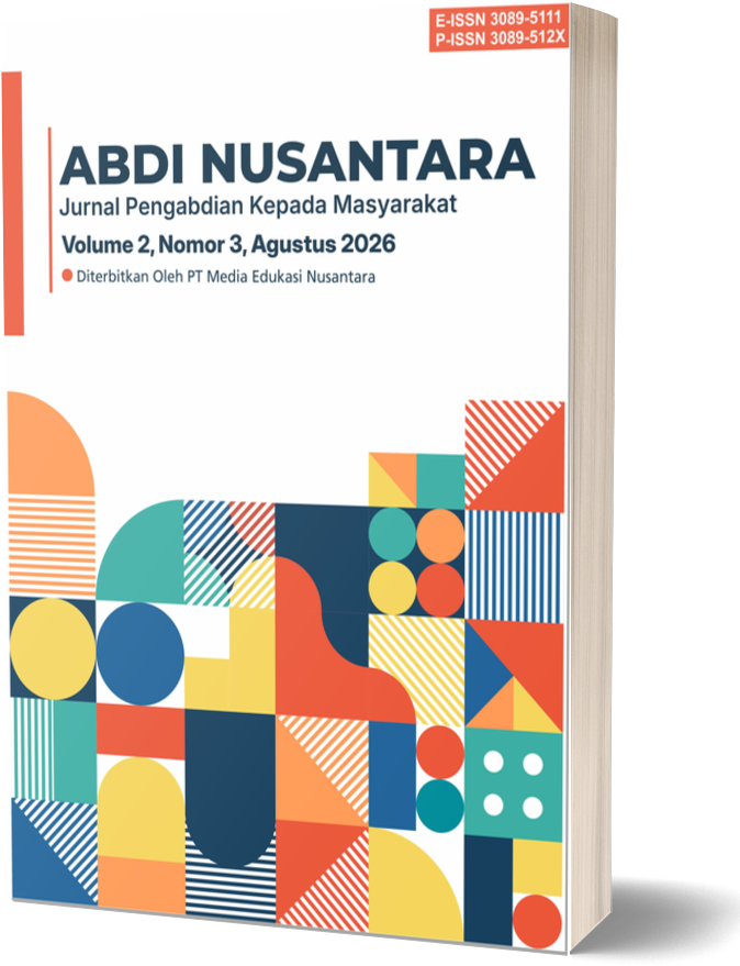 					View Vol. 2 No. 3 (2026): ABDI NUSANTARA: Jurnal Pengabdian Kepada Masyarakat
				